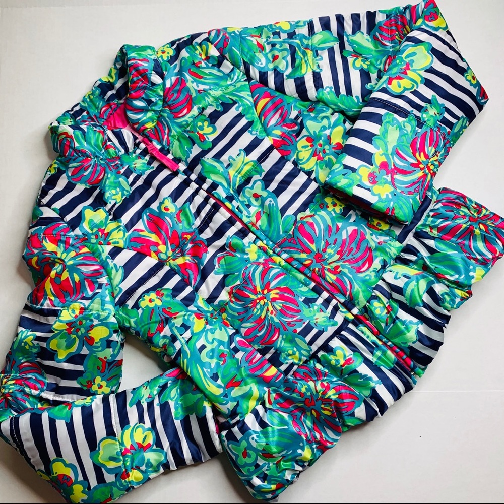 Lilly Pulitzer Floral Puffer Coat